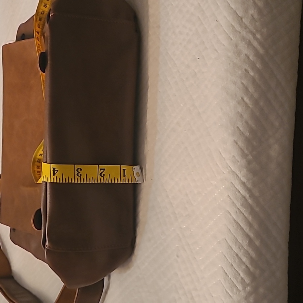 Zebella Genuine Leather Backpack – Tan Brown, Buckle Flap Style - Picture 5 of 9